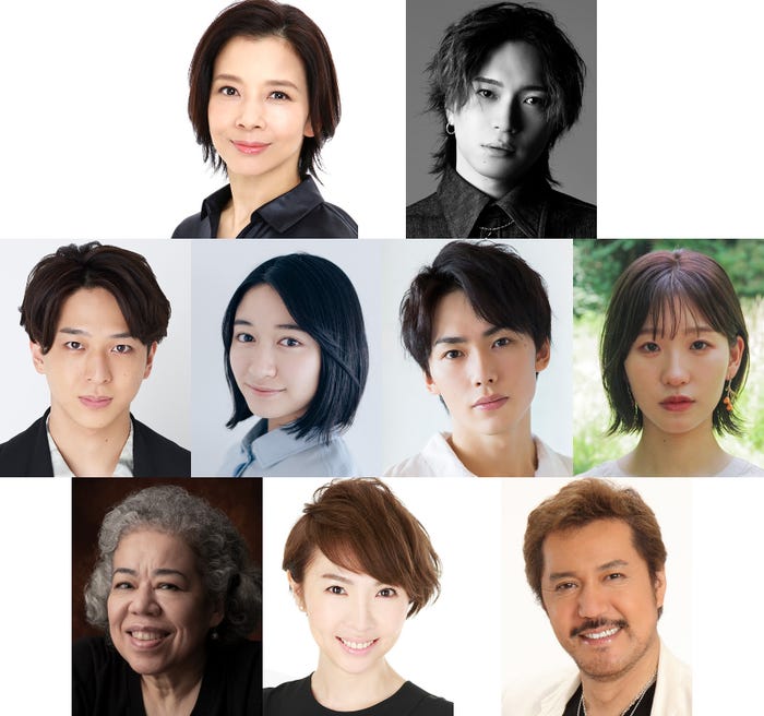 (上段左から)霧矢大夢、松下優也(中段左から)寺西拓人、日高麻鈴、内海啓貴、敷村珠夕(下段左から)田中利花、樹里咲穂、今井清隆(提供写真)