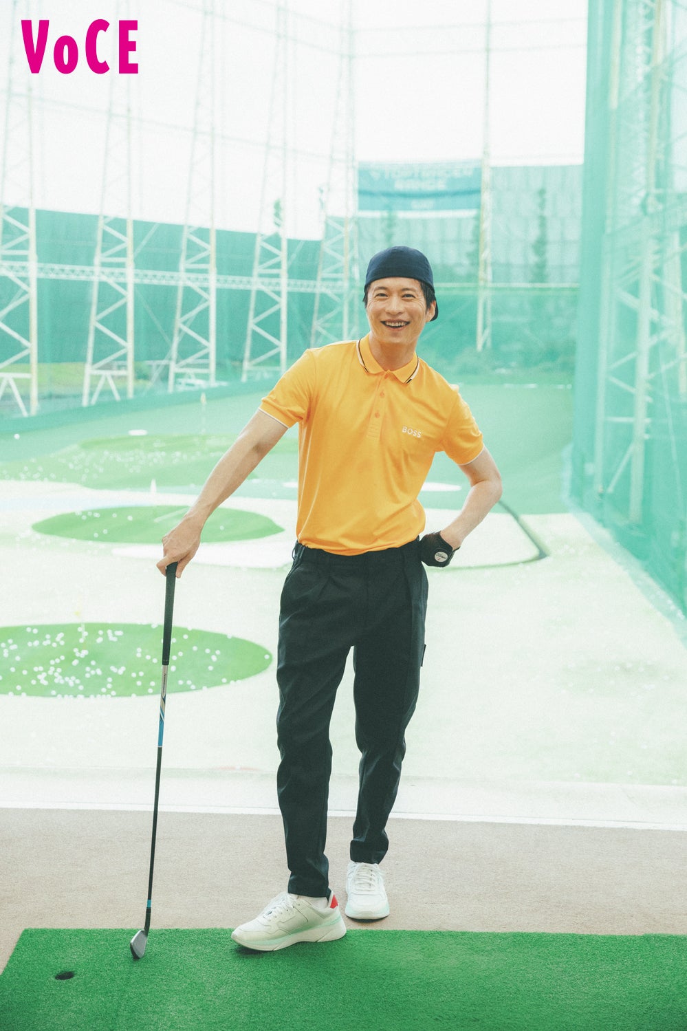 田中圭、ゴルフで真剣スイング スタッフ驚きの上手さ発揮