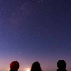 鳥取砂丘から見上げた星空（提供写真）