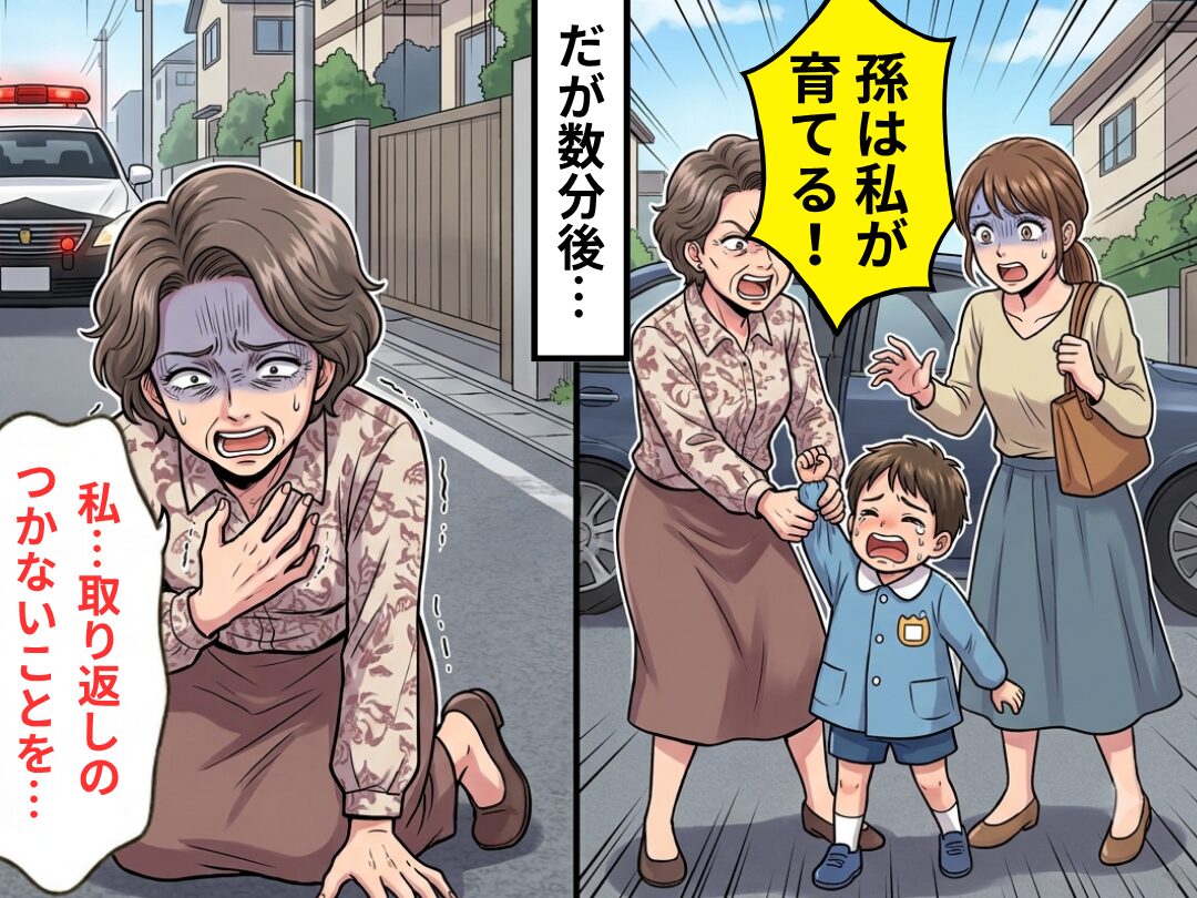 「孫は私が育てる！」義母が4歳の息子を車へ連れ込もうと！？だが数分後⇒義母「私…取り返しのつかないことを…」