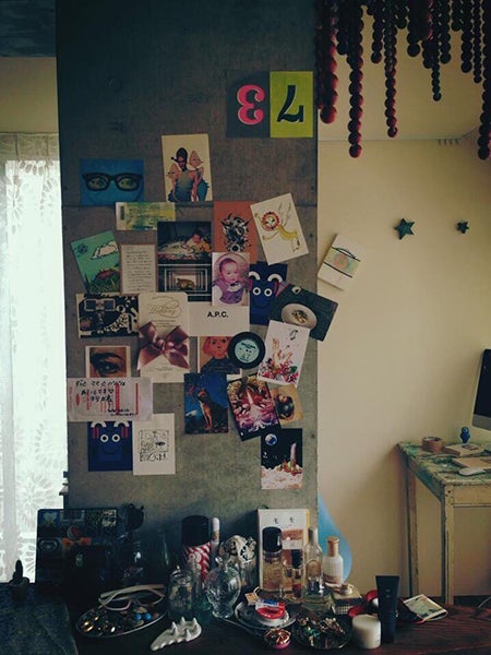 好きなものに囲まれているという室内