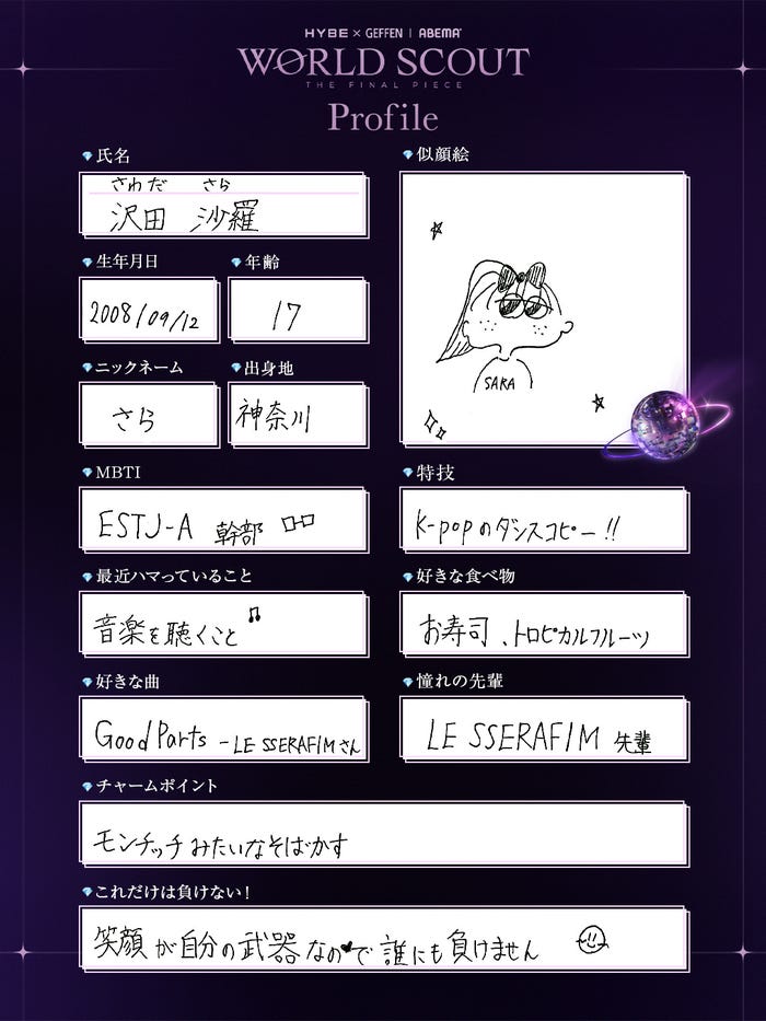 沢田沙羅(Sara Sawada)(C)AbemaTV,Inc.