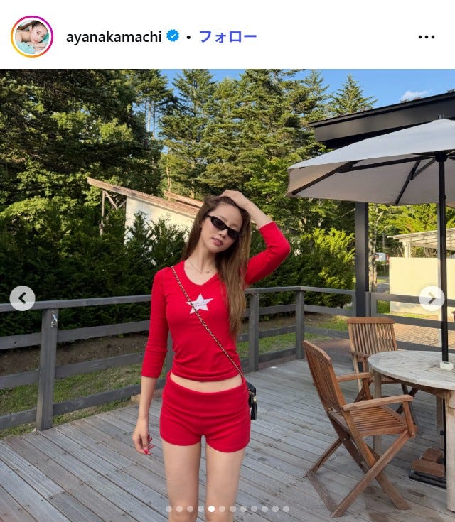 中町綾Instagramより