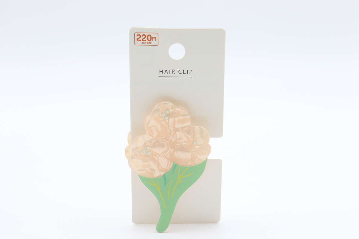 ダイカットバンスクリップ　花　パッケージ