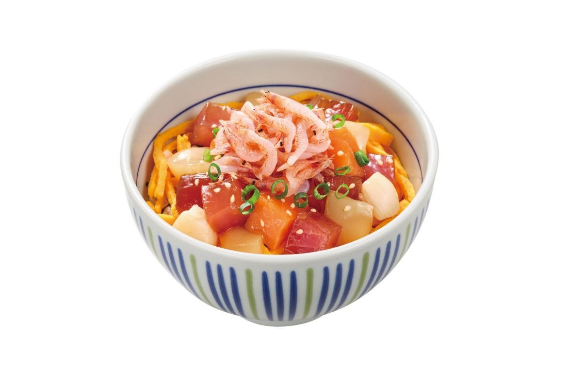 なか卯「生桜海老・海鮮丼」