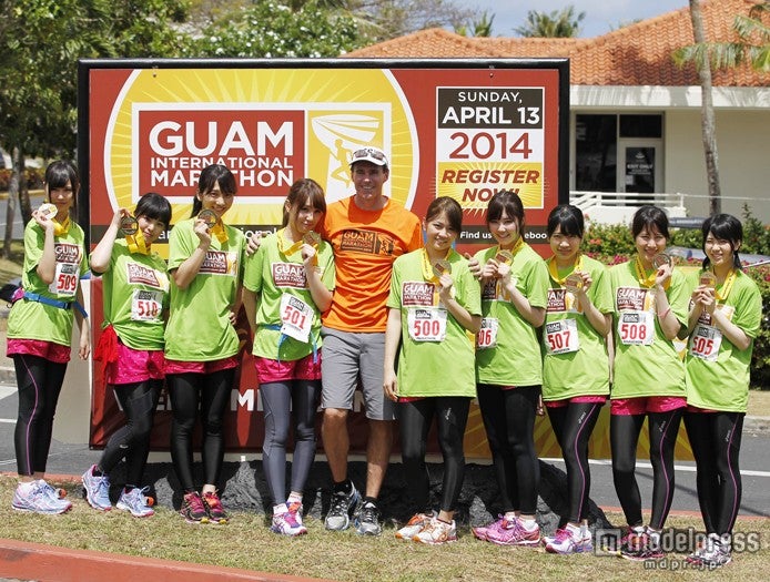 AKB48マラソン部のグアム選抜メンバー／（C）グアムインターナショナルマラソン