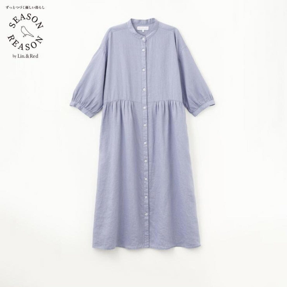 しまむらのリネンワンピース（SEASON