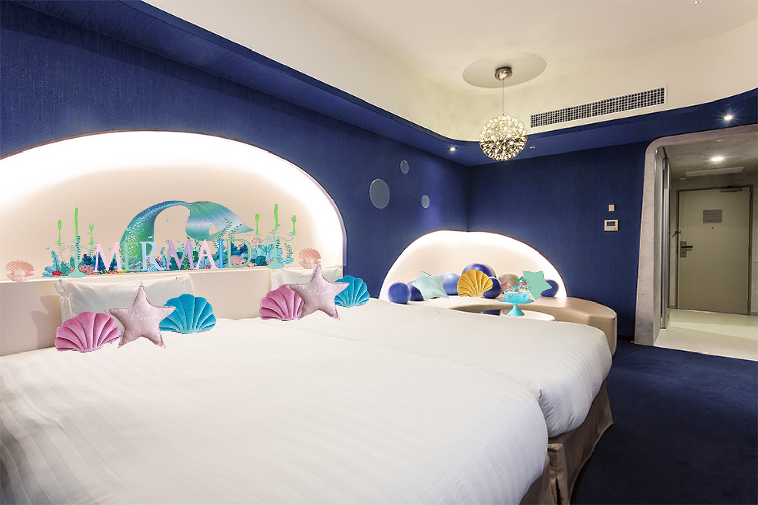 東京ベイ東急ホテル マーメイドルーム 海の世界 イメージのフォトジェニック部屋に宿泊 女子旅プレス