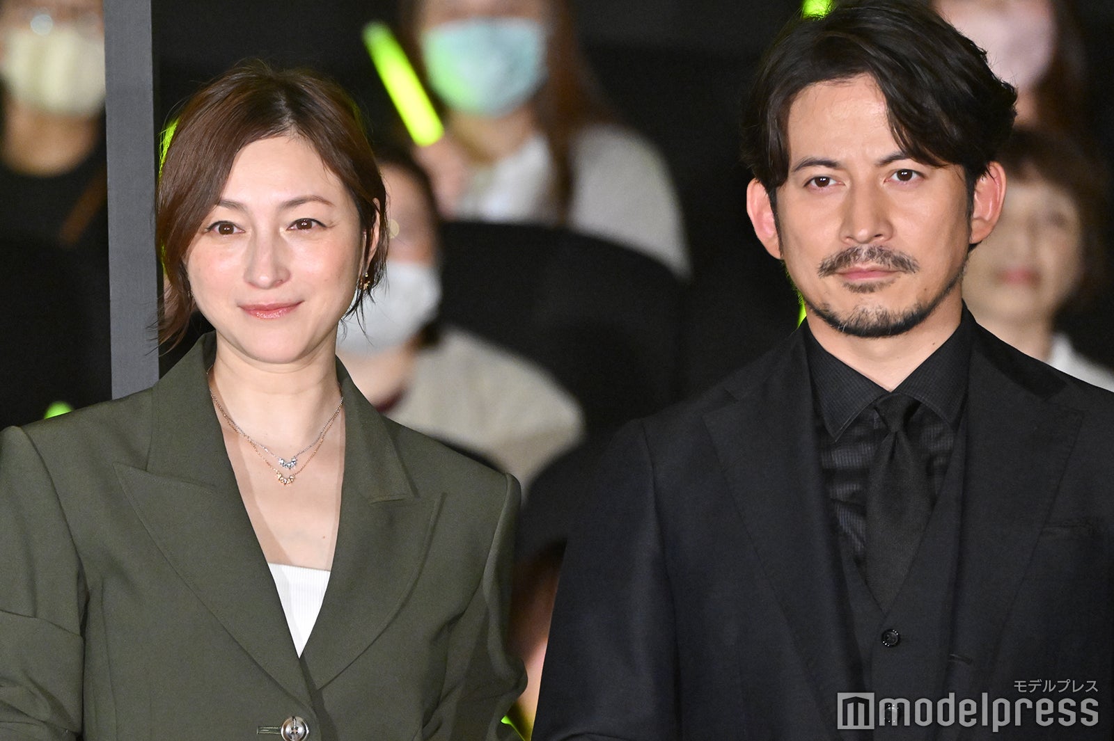 映画「最後まで行く」の初日舞台挨拶に登壇した広末涼子、岡田准一（C）モデルプレス