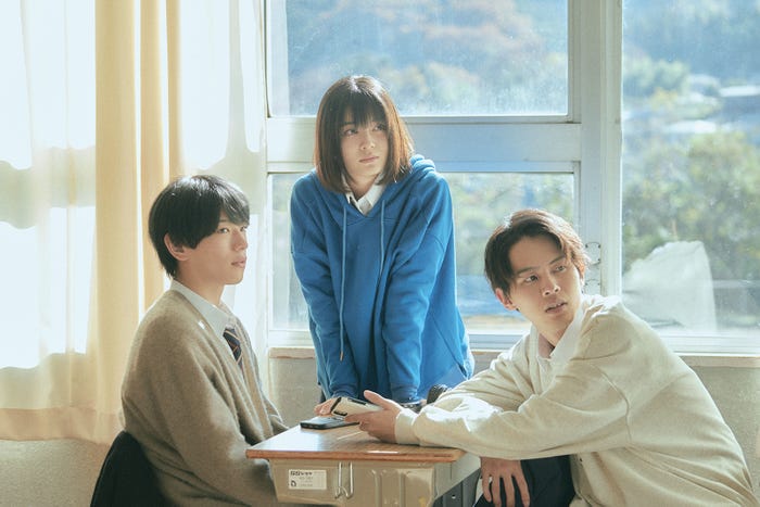 深田竜生、吉田美月喜、矢花黎「マイストロベリーフィルム」第3話より(C)「マイストロベリーフィルム」製作委員会・MBS
