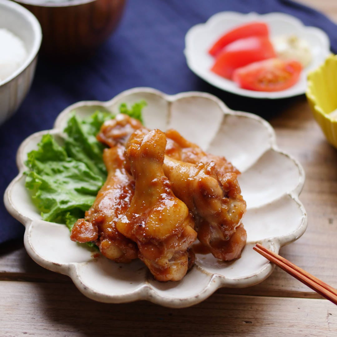 【下味冷凍】手羽元のにんにく醤油焼き