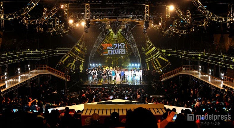 客席に花道が大きくせり出したステージ構成/画像提供:MBC