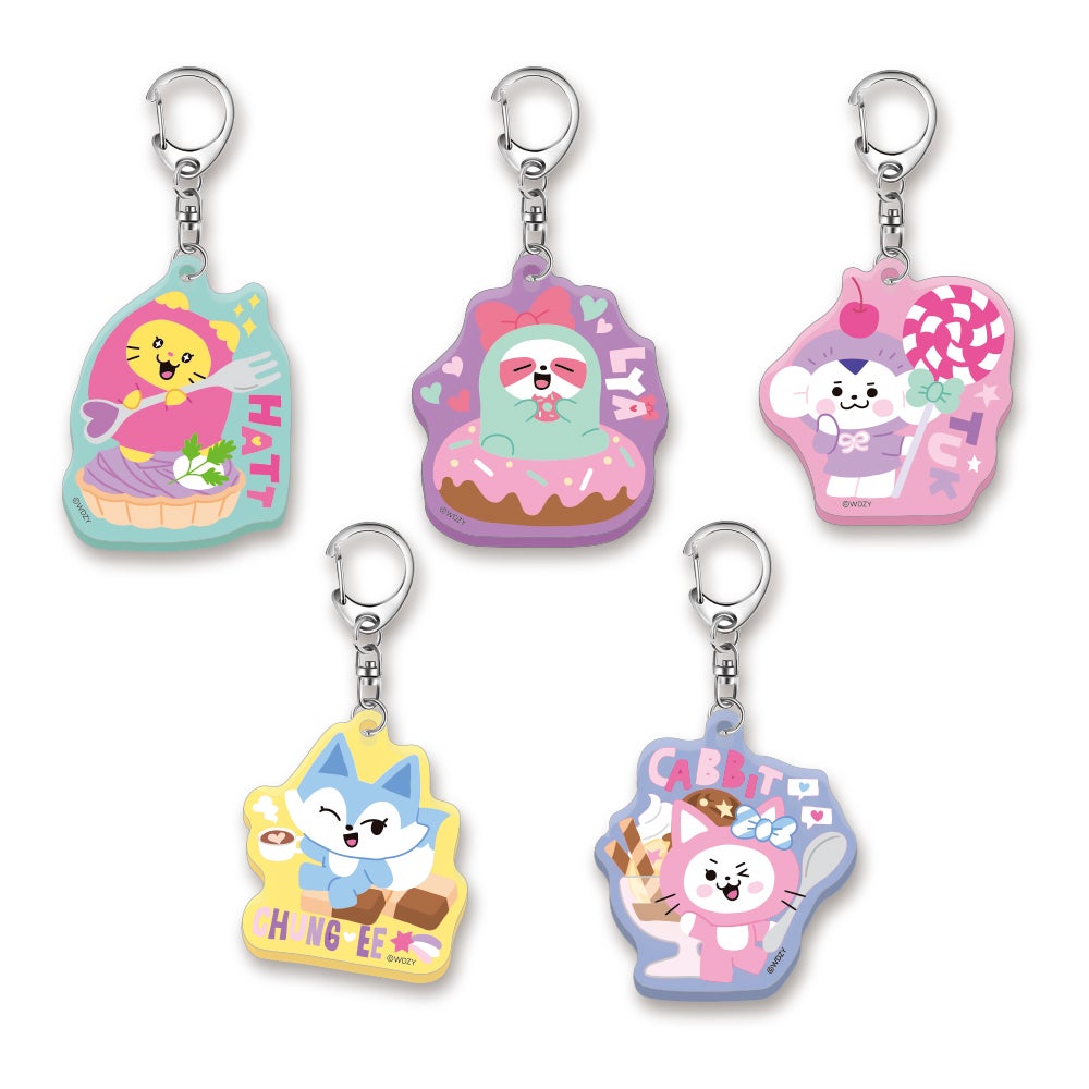 アクリルキーホルダー（ランダム5種）税込770円（C）WDZY