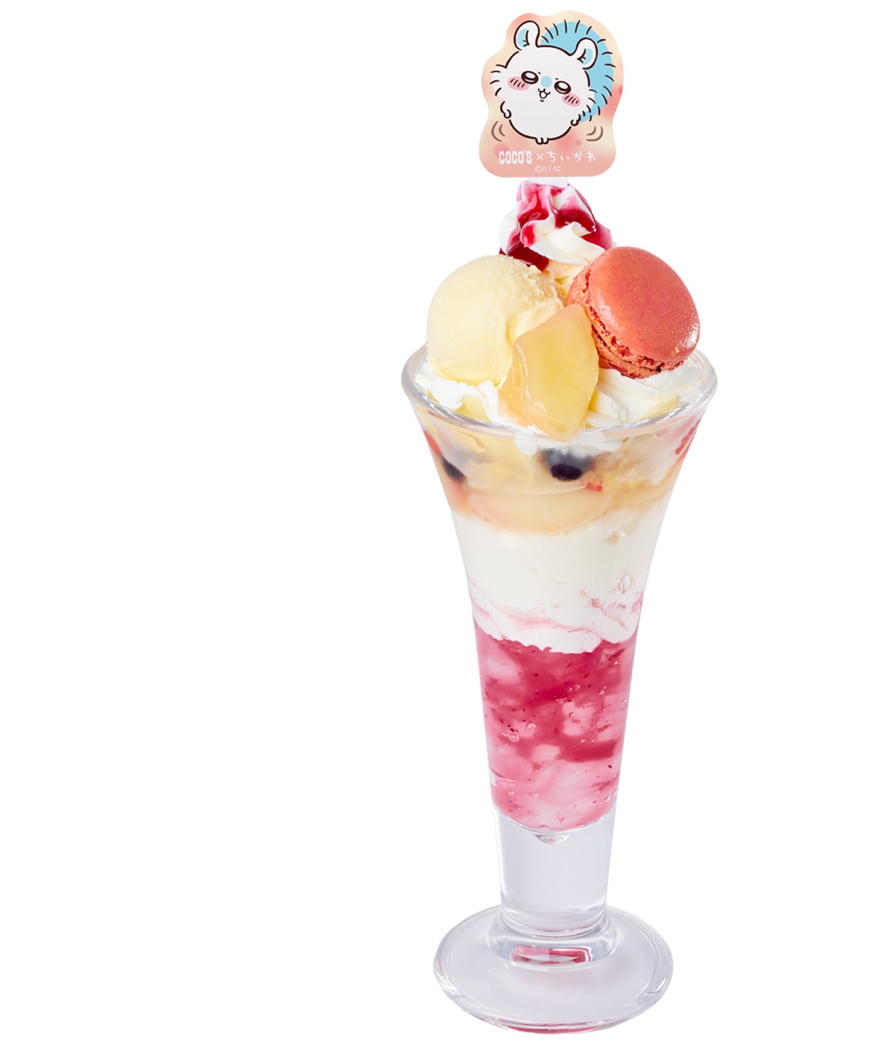 モモンガのピーチパフェ税込1,309円（提供写真）