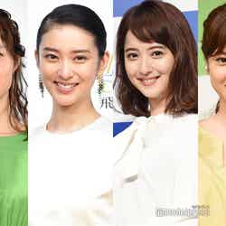2018年に出産した（左から）宮崎あおい、武井咲、佐々木希、平愛梨（C）モデルプレス