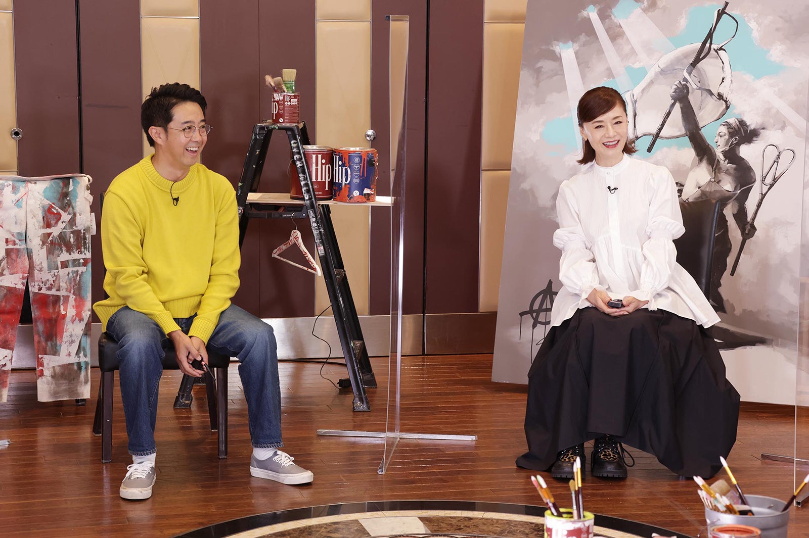 矢作兼、大地真央（C）テレビ東京