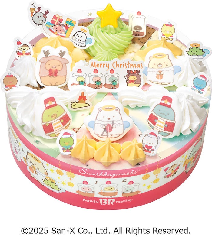 すみっコぐらし クリスマス パレット6:4,500円(C)2025 San-X Co., Ltd. All Rights Reserved.