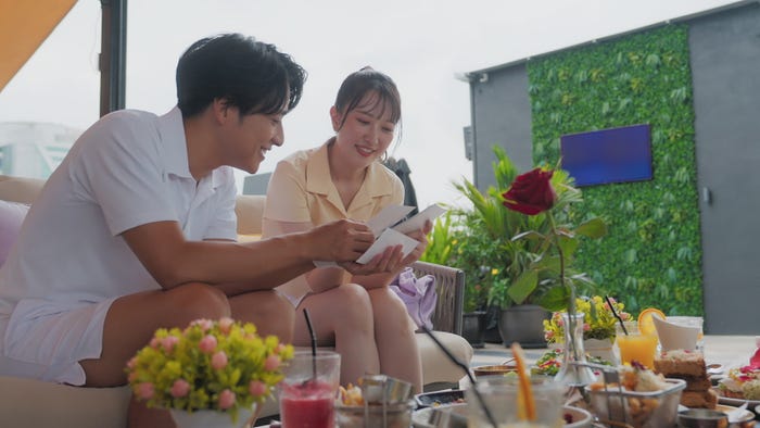 久次米一輝、辻本菜々子『バチェラー・ジャパン』シーズン6エピソード6(C)2025 Warner Bros. International Television Production Limited. All Rights Reserved