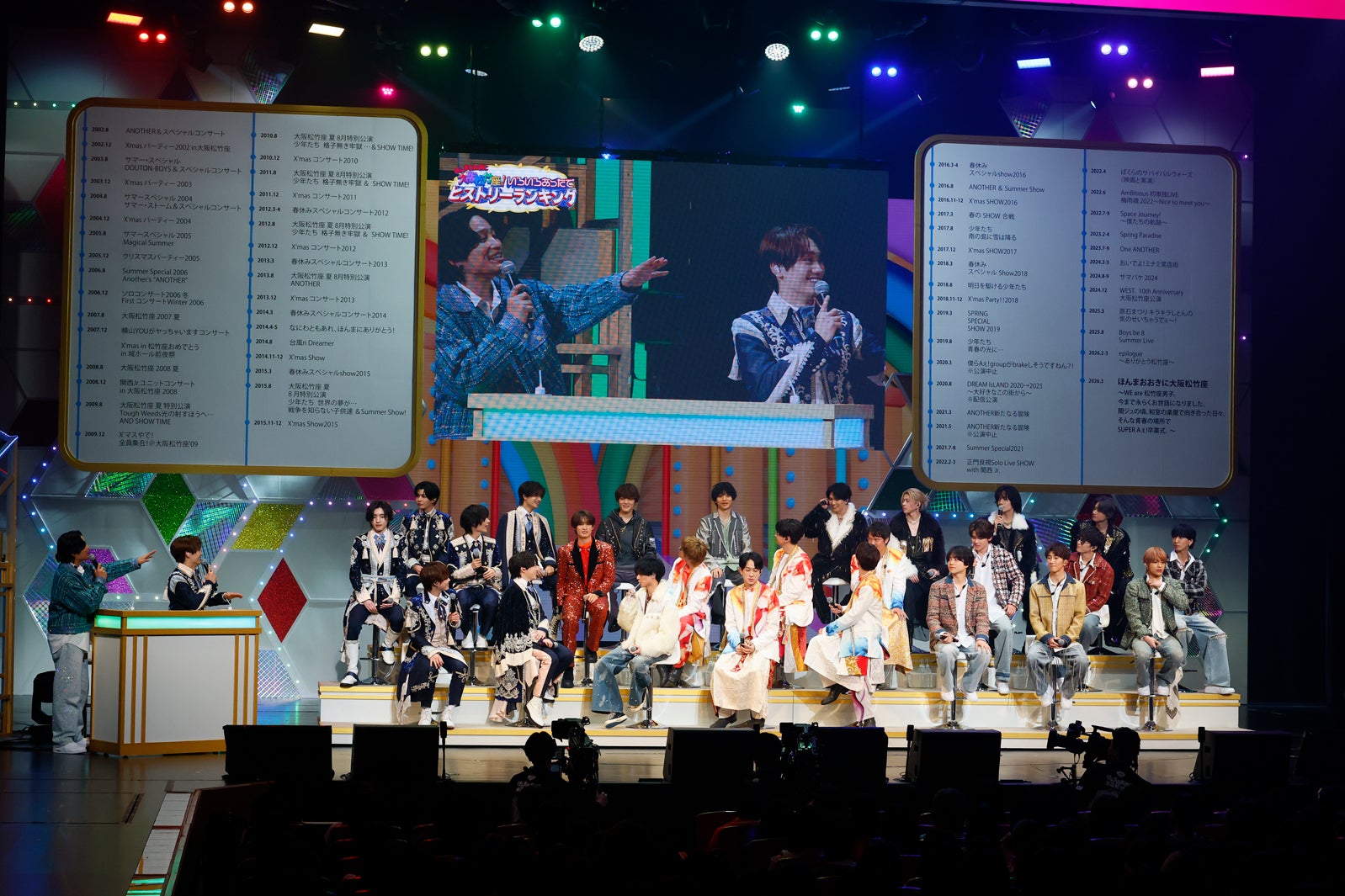 「ほんまおおきに大阪松竹座～WE are 松竹座男子。今まで永らくお世話になりました。関ジュの頃、和室の楽屋で向き合った日々。そんな青春の場所でSUPER Aぇ!卒業式。～」（提供写真）