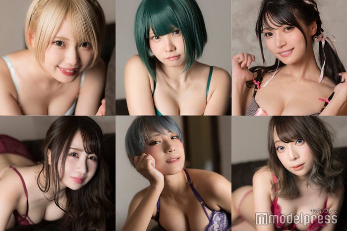 (左から時計回りに)篠崎こころ、えなこ、似鳥沙也加、宮本彩希、つんこ、吉田早希 (C)モデルプレス