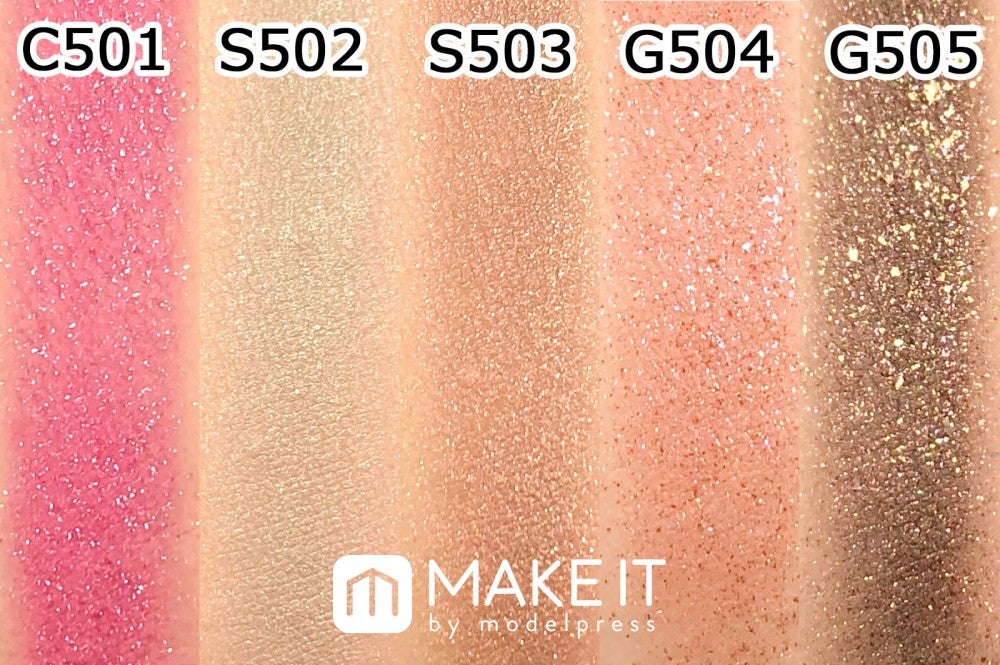 （左から）C501、S502、S503、G504、G505 (C)メイクイット