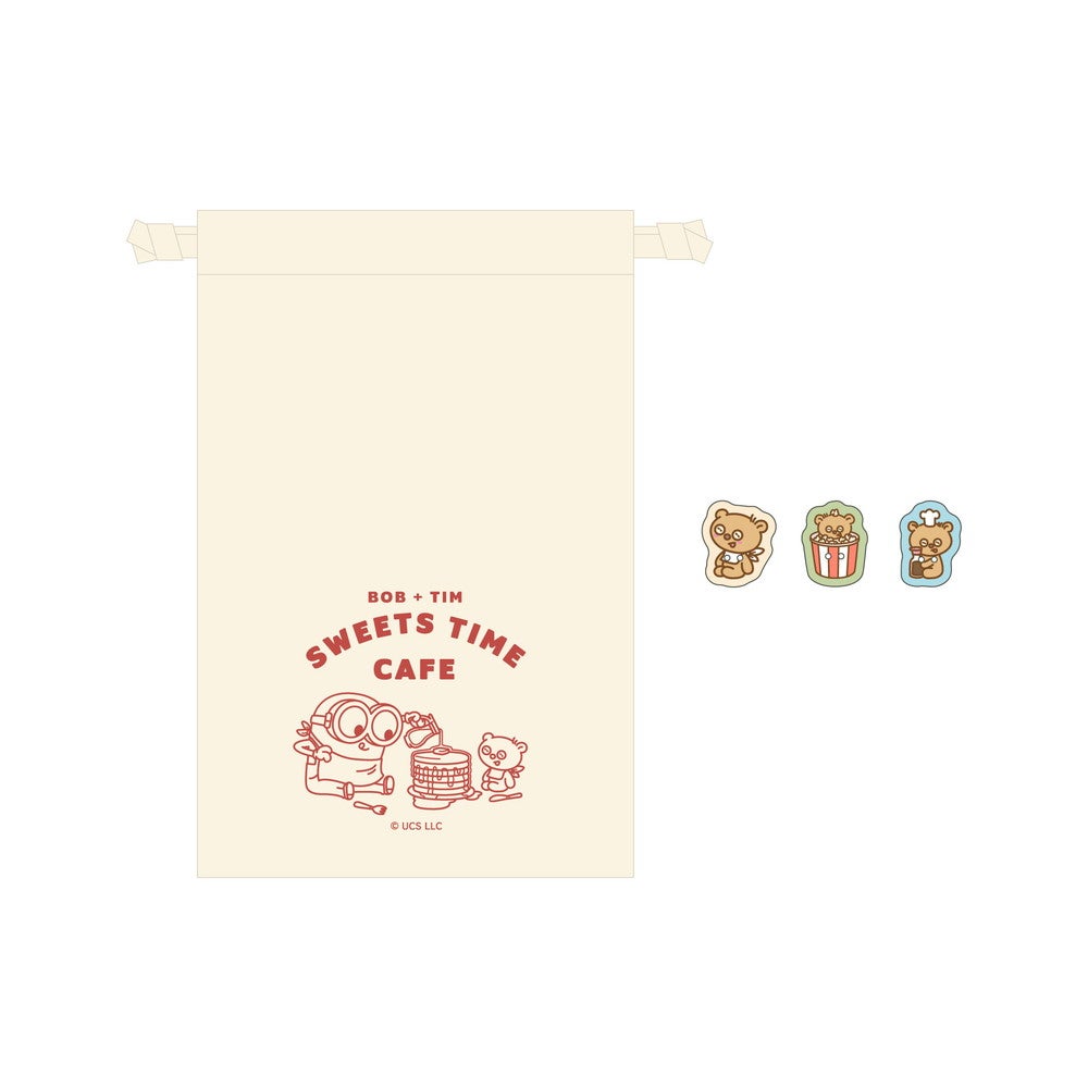 巾着＆アクリルボタンセット￥880／提供画像