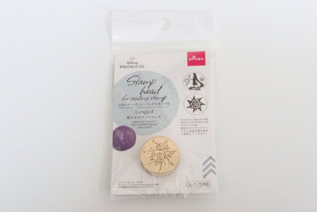 ダイソー スタンプヘッド、シーリングスタンプ用(塔の上のラプンツェル) ダイソーのスタンプヘッド、シーリングスタンプ用(塔の上のラプンツェル)のパッケージ