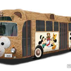 東京ディズニーシーより、ダッフィーのラッピングバスが登場（C）Disney