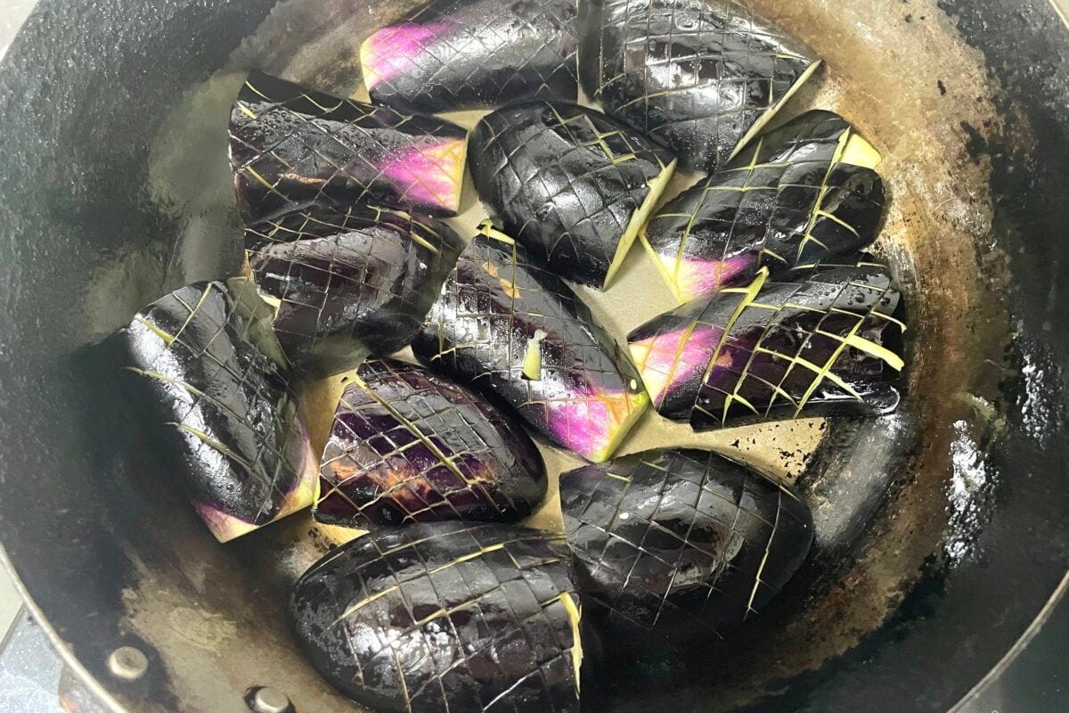 ロバート馬場　大葉ナスの煮浸し