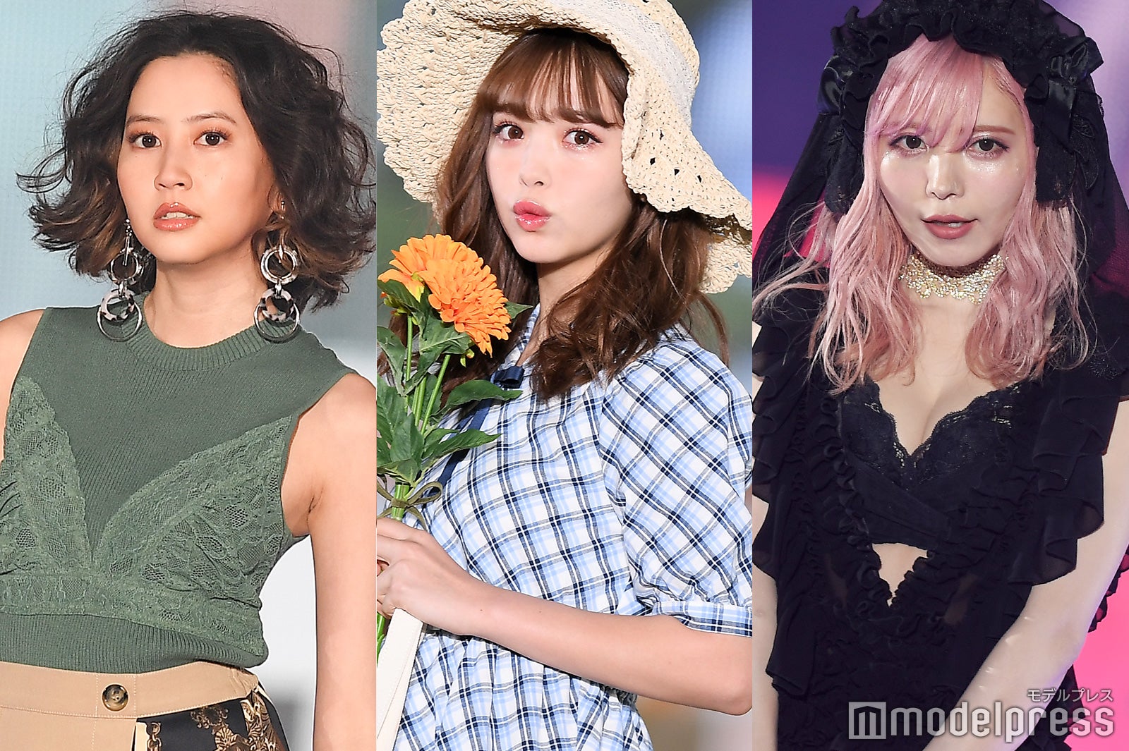 河北麻友子、藤田ニコル、益若つばさ（C）モデルプレス