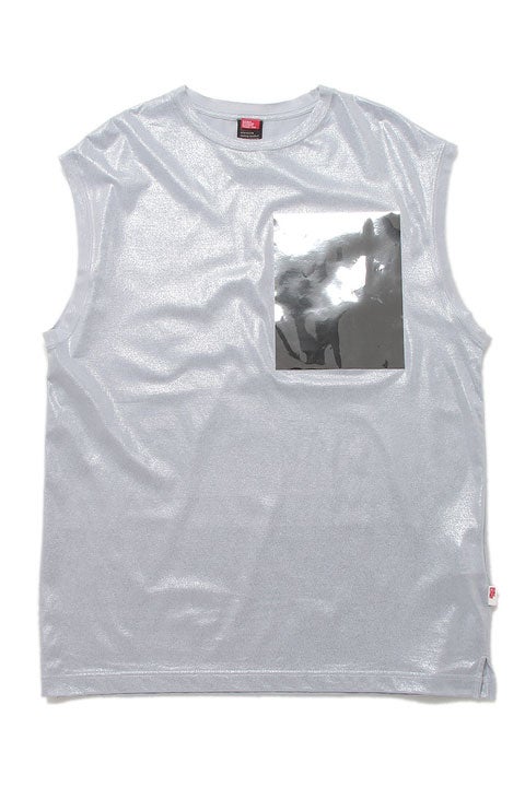 アルミ箔プリントカットソー「DOUBLE STANDARD CLOTHING」4,800円（税抜）