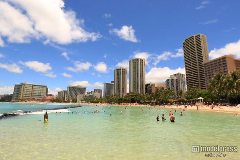 癒しのビーチ情報も紹介（C)NTV