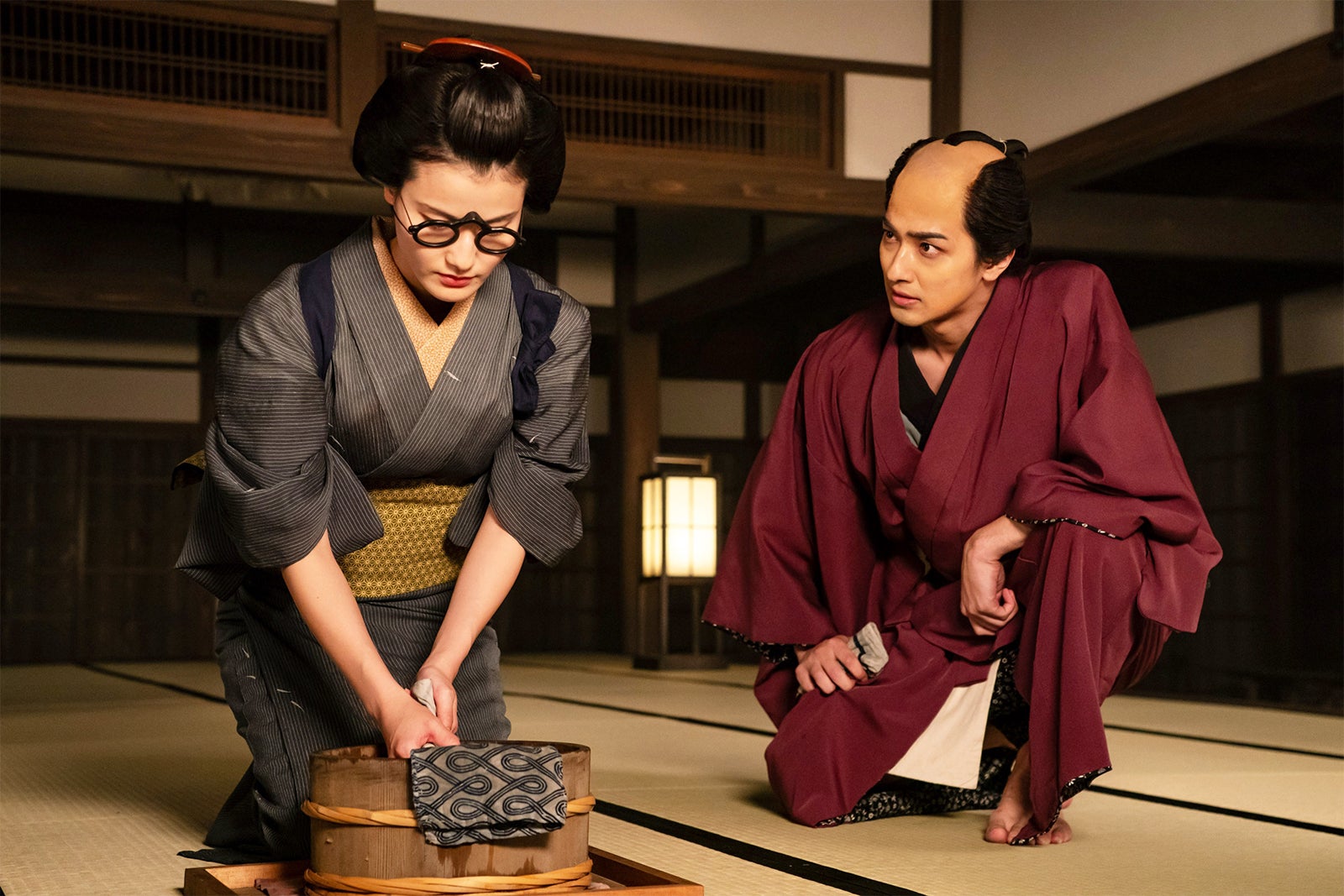 橋本愛、横浜流星「べらぼう～蔦重栄華乃夢噺～」第25話（C）NHK