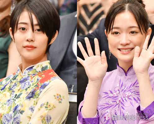 高畑充希&大原櫻子、ミュージカルヒロインに意気込み「お尻に火がついた状態」 アオザイ姿で登壇<ミス・サイゴン>
