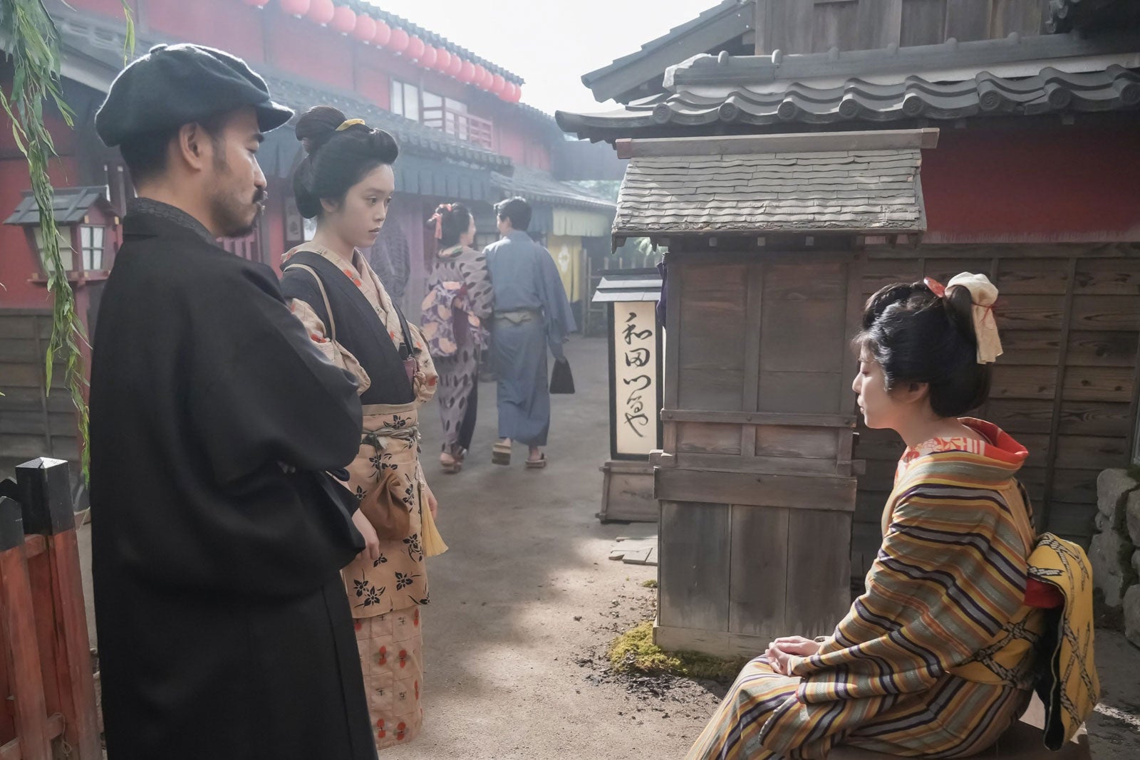 岩崎う大、高石あかり、さとうほなみ「ばけばけ」第27話（C）NHK