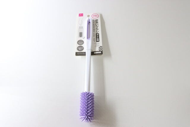 ダイソー底洗いブラシ（ボトル用）のパッケージ