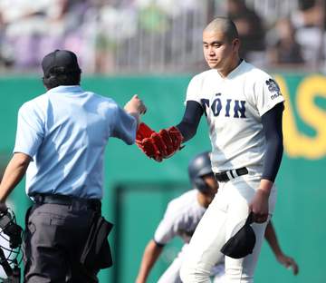 大阪桐蔭・川本晴大 2回で7四死球 制球が定まらず3失点で勝ち越し許す立ち上がり
