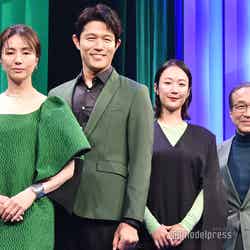 『TBS DRAMA COLLECTION 2023 Autumn！！』に出席した（左から）井川遥、鈴木亮平、黒木華、小日向文世（C）モデルプレス