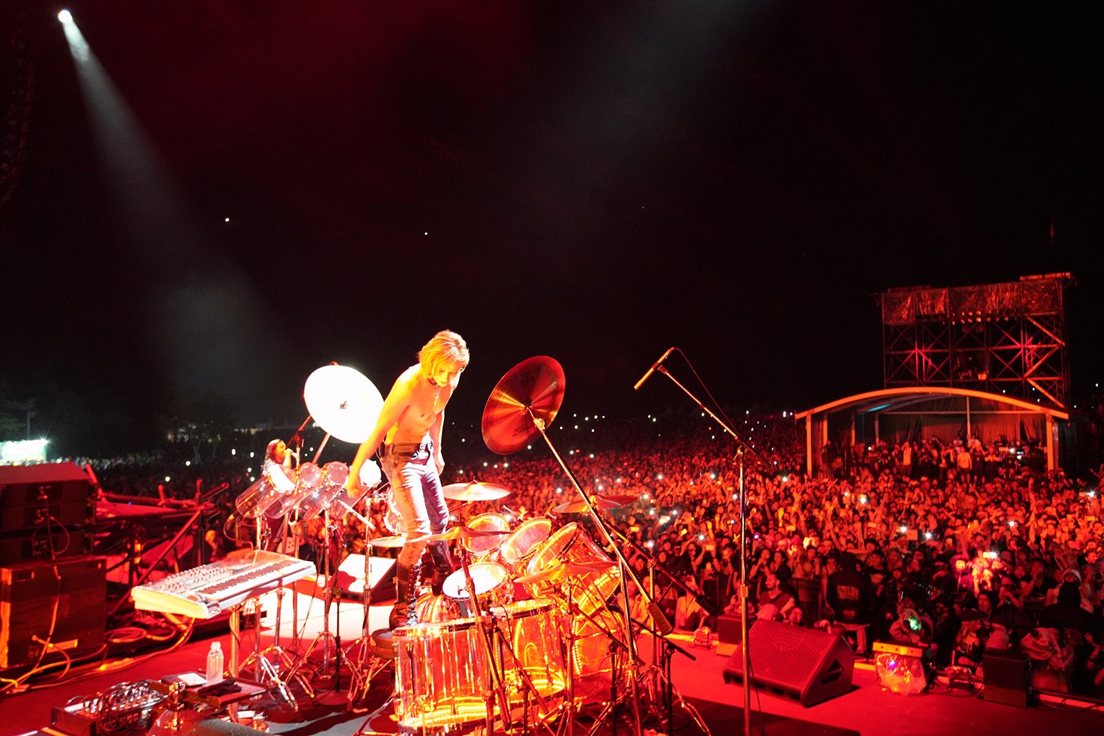 YOSHIKI／「FUJI ROCK FESTIVAL ’18」の様子（提供写真）