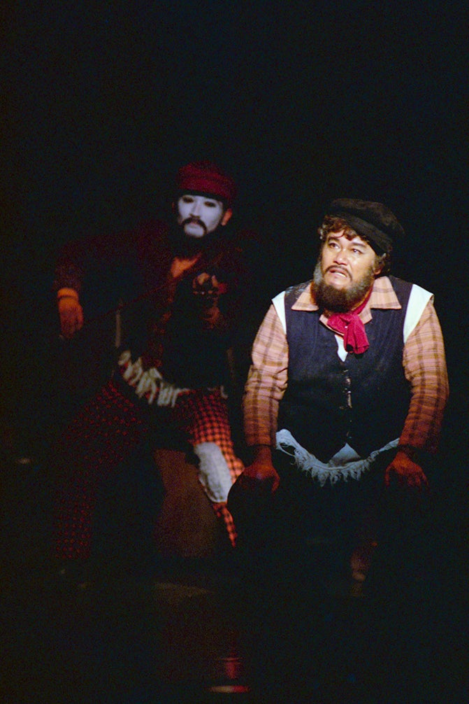 西田敏行さん／平成8年1996年「屋根の上のヴァイオリン弾き」舞台写真西田敏行さん