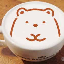 渋谷店/しろくまストロベリーラテ602円(税抜)(C)2015 San-X Co.,Ltd.All Rights Reserved.