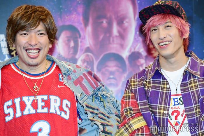 EXIT/(左から)りんたろー。、兼近大樹(C)モデルプレス