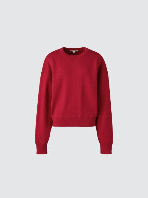 スムースコットンクルーネックセーター 2025秋冬ユニクロ大人女性おすすめスムースコットンクルーネックセーター