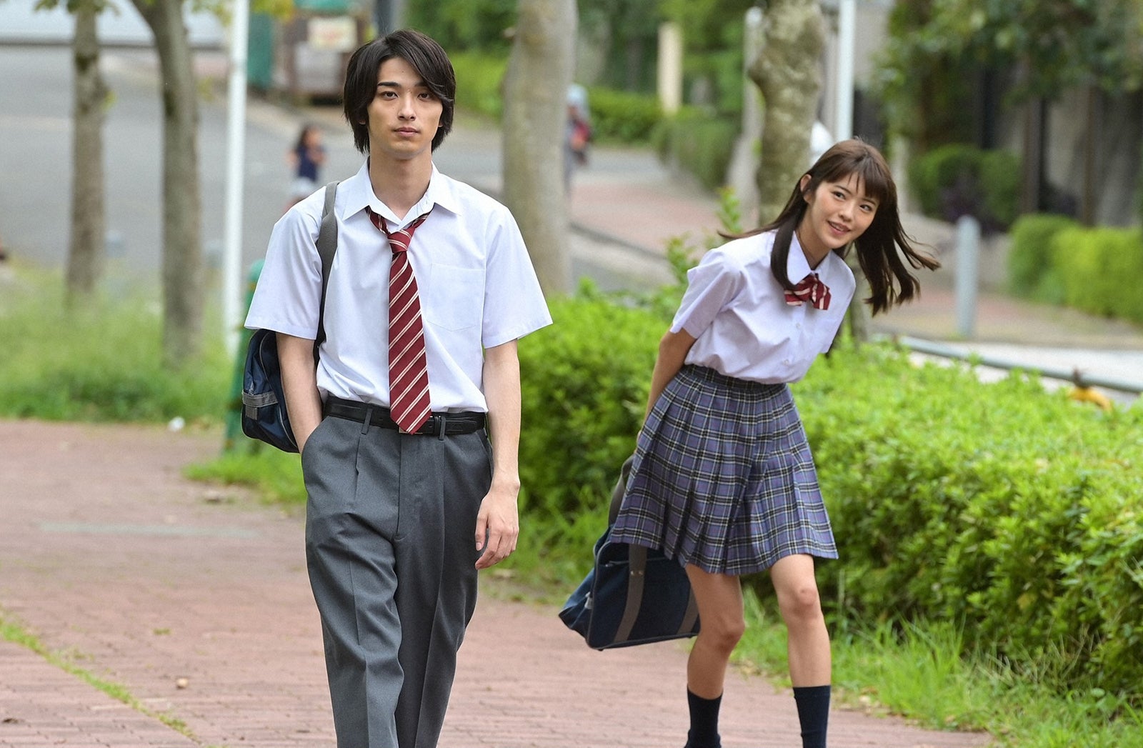 横浜流星、鈴木ゆうか／「4分間のマリーゴール」第1話より（C）TBS