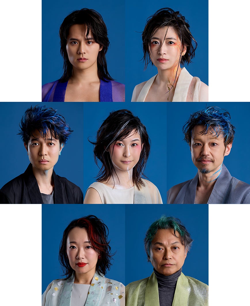 （上段）岡本圭人、南沢奈央（中段）薬丸翔、鈴木結里、上村聡（下段） 松岡依都美、相島一之／撮影：山崎伸康