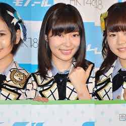 HKT48の勢いを見せる（左から）兒玉遥、指原莉乃、穴井千尋【モデルプレス】