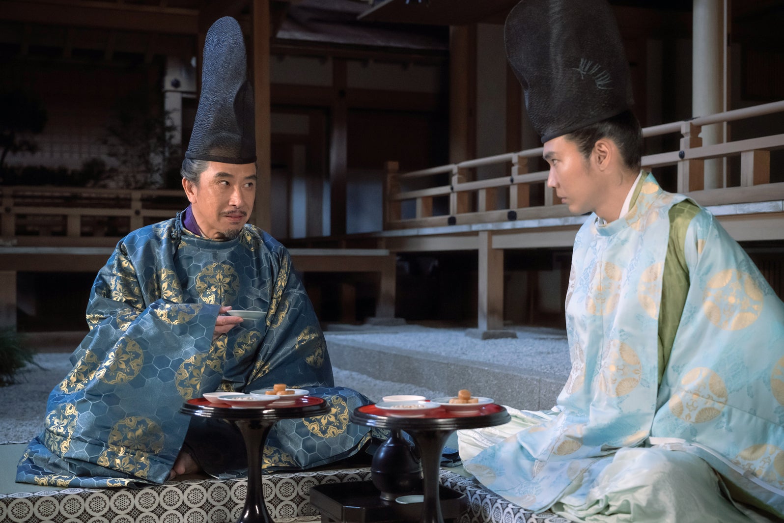 段田安則、柄本佑「光る君へ」第11話より（C）NHK