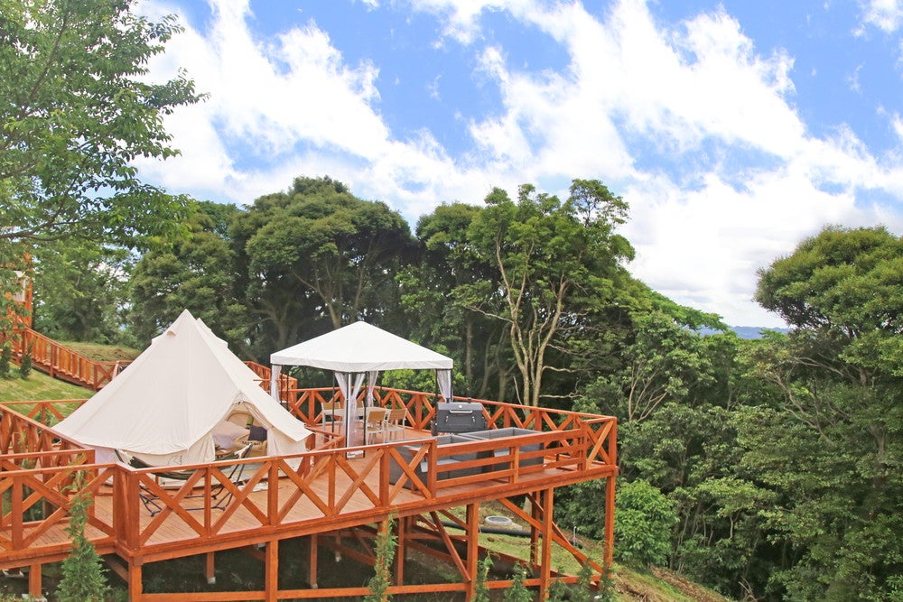 マザー牧場 グランピング THE FARM「スカイグランテラス」 （提供画像）