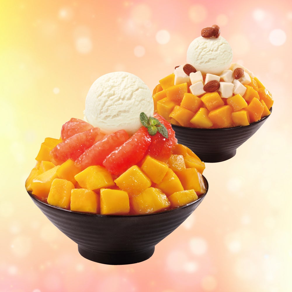 「マンゴーグレープフルーツソルビン1,500円」、「マンゴ―チーズソルビン1,500円」（税込）／画像提供：ソルビン