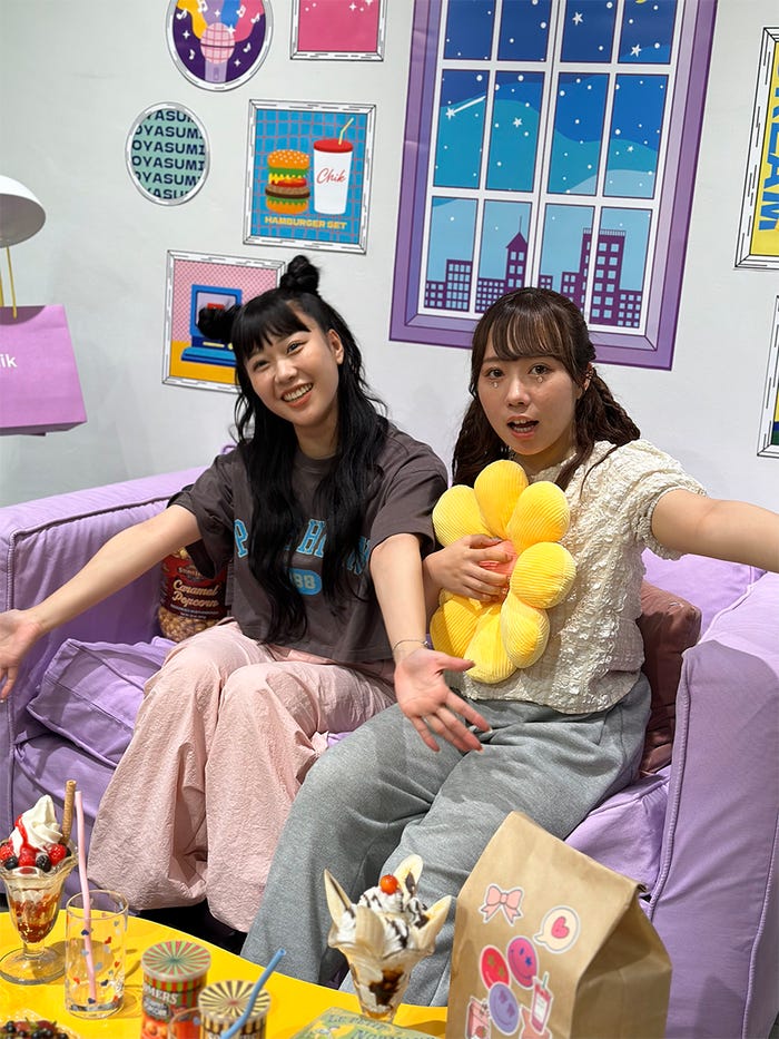 えなぴ、むく/「Chik POPUP」(提供写真)